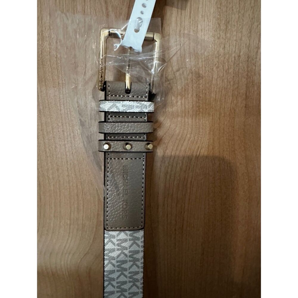 Michael Kors Women's Triple Loops Studded Belt Large NWT - Picture 4 of 8